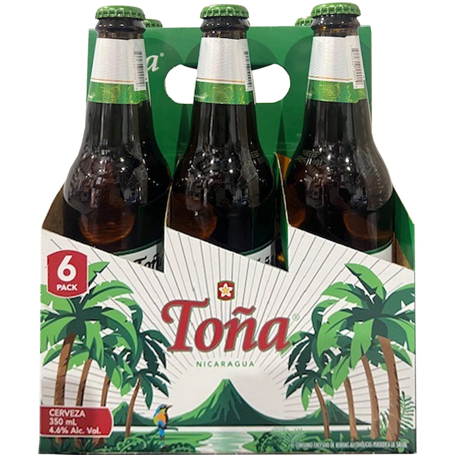 Beer Tona Nicaragua Lager 6 Pack 12 oz Bottles 4.6% ABV