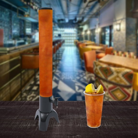 Beer Tower Dispenser, Clear Liquor Tower Dispenser with Removable Ice Tube, Beer Tower Drink Dispenser for Parties and Gameday, With ice Tube, 3L