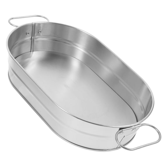 Beer Tub Stainless Steel Bucket Insulated Ice with Lid Large Inflatable Serving Buffet Bar Silver