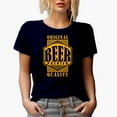 thumbnail image 1 of Beer Typography, Navy Blue T-Shirt, XL, 1 of 5