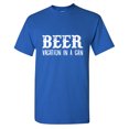 thumbnail image 1 of Beer Vacation In A Can Sarcastic Humor Graphic Tees Gift For Mens Novelty Funny T Shirt, 1 of 5