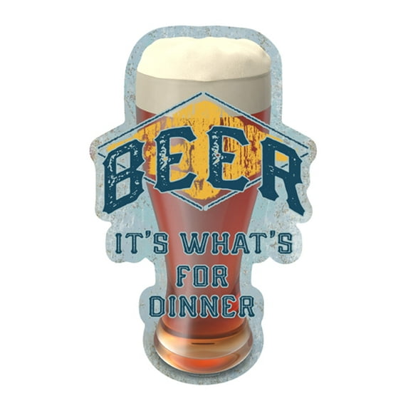 Beer It's Whats For Dinner [3 Pack] of Vinyl Decal Stickers | 5" | Indoor/Outdoor | Funny decoration for Laptop, Car, Garage , Bedroom, Offices | SignMission