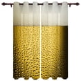 thumbnail image 1 of Beer Yellow Bubble Drink Outdoor Curtain For Garden Patio Curtains Bedroom Living Room Kitchen Bath Room Panel Drape, 1 of 6