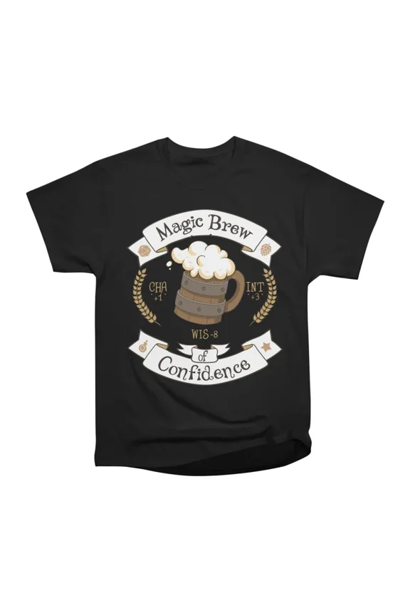 Beer magic brew of confidence T-Shirt Tee Gift For Him Merch For Her Apparel For Friend