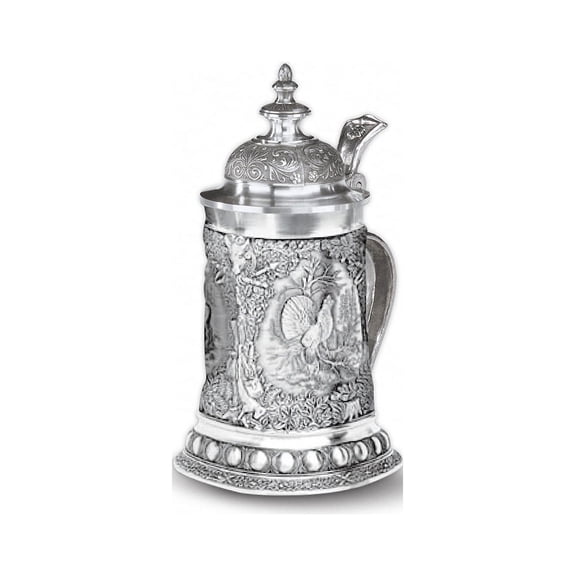 Beer mug 0.5 liter with a pointed lid