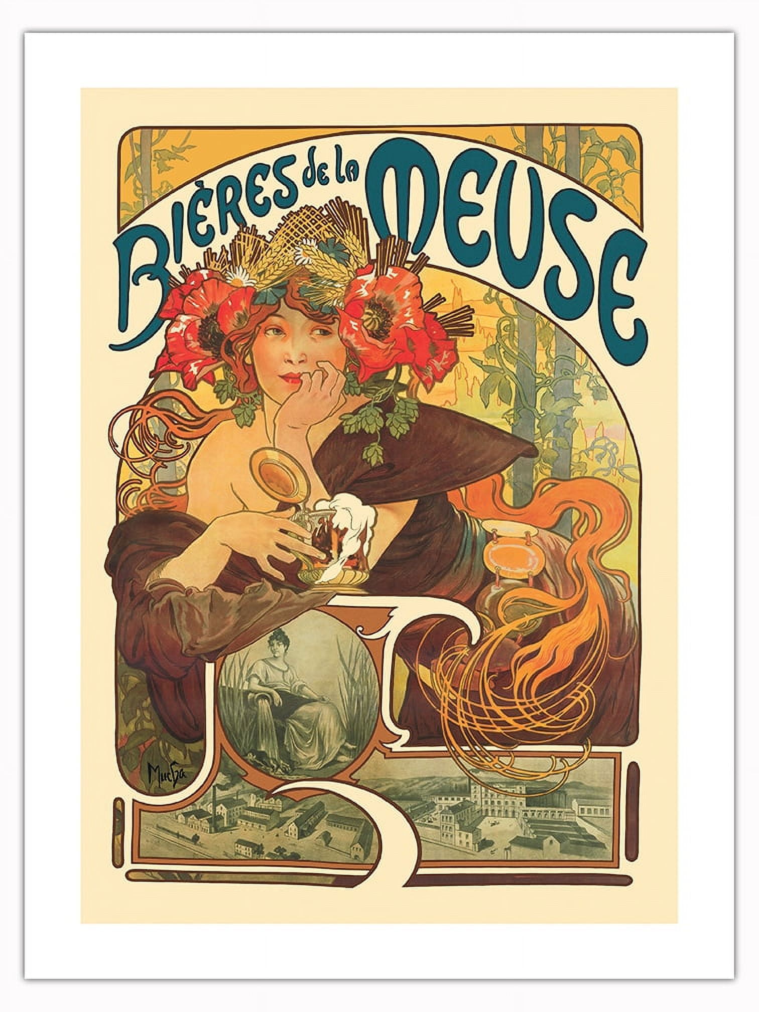 Beer of the Muse (Biéres de la Meuse) - Vintage French Advertising