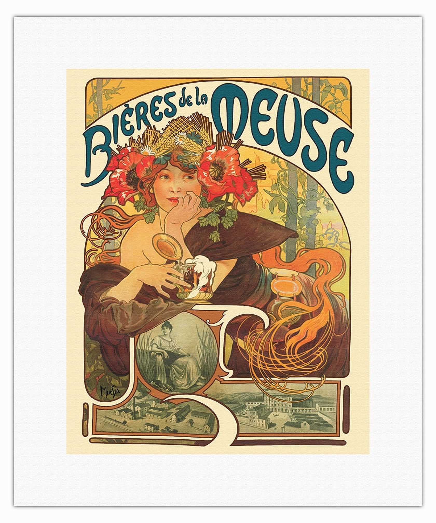 Vintage French 1900's Beer Advertisement Poster