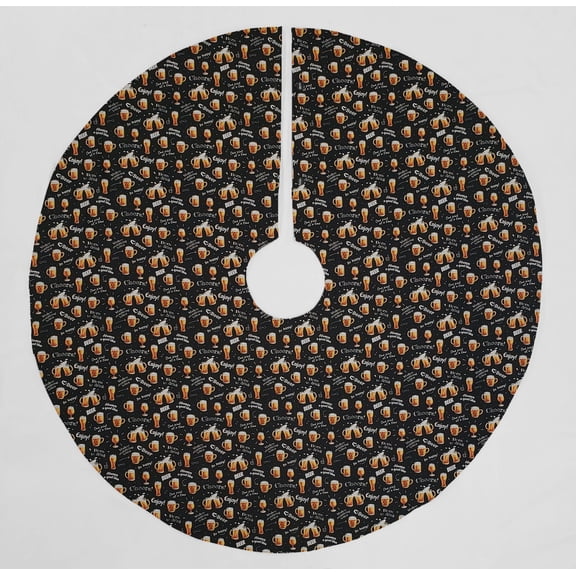 Beer or Wine Christmas Tree Skirt By Penny's Needful Things (Cheers to Beer) (Round)