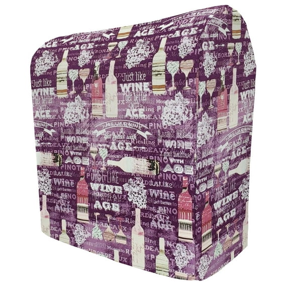 Beer or Wine Cover Compatible with Ninja Slushi Professional Frozen Drink Maker by Penny's Needful Things (Regular) (Purple Wine)