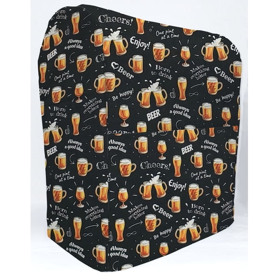 Beer or Wine Cover Compatible with Sunbeam Heritage Series 4.6qt Mixmaster by Penny's Needful Things (Cheers to Beer)