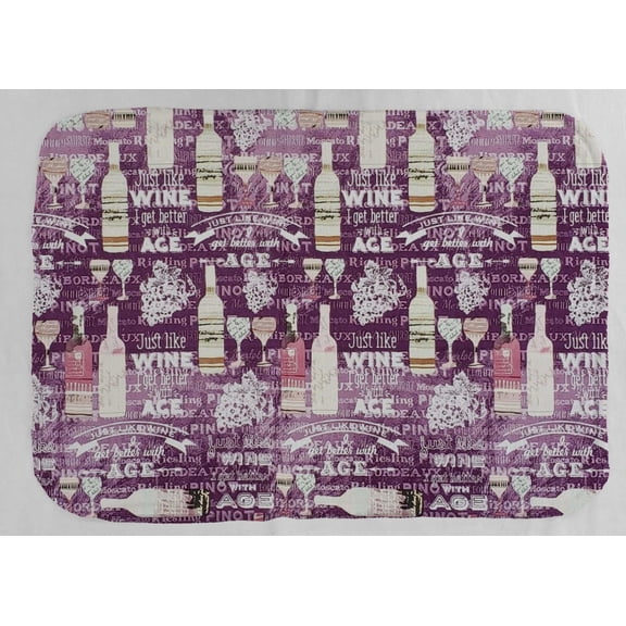 Beer or Wine Dish Drying Mat by Penny's Needful Things (Yellow) Purple Wine