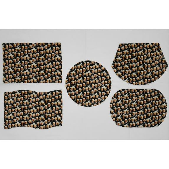 Beer or Wine Placemats by Penny's Needful Things (Oval - Set of 4) (Frosty Mug)