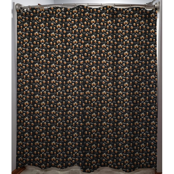 Beer or Wine Shower Curtain by Penny's Needful Things (Cheers to Beer)