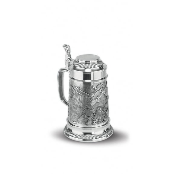 Beer stein 0.5 liter with flat lid