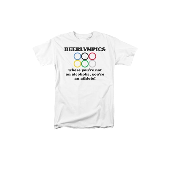 Beerlympics Where You're Not An Alcoholic, You're An Athlete! Adult T-Shirt