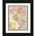 thumbnail image 1 of Beers 20x24 Black Ornate Wood Framed with Double Matting Museum Art Print Titled - Cortlandt New York Landowner - Beers 1868, 1 of 4