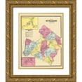thumbnail image 1 of Beers 20x24 Gold Ornate Wood Framed with Double Matting Museum Art Print Titled - Mount Pleasant New York Landowner - 1868, 1 of 4