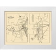 thumbnail image 1 of Beers 24x18 White Modern Wood Framed Museum Art Print Titled - Bennington, Brattleboro Vermont - Beers 1876, 1 of 4