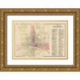 thumbnail image 1 of Beers 32x23 Gold Ornate Wood Framed with Double Matting Museum Art Print Titled - Elmira New York - Beers 1869, 1 of 4