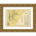 thumbnail image 1 of Beers 32x23 Gold Ornate Wood Framed with Double Matting Museum Art Print Titled - Ossining, Singsing New York Landowner - Beers 1868, 1 of 4