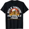 thumbnail image 1 of Beers N Sunshine for a Beach Beer Lovers T-Shirt, 1 of 5
