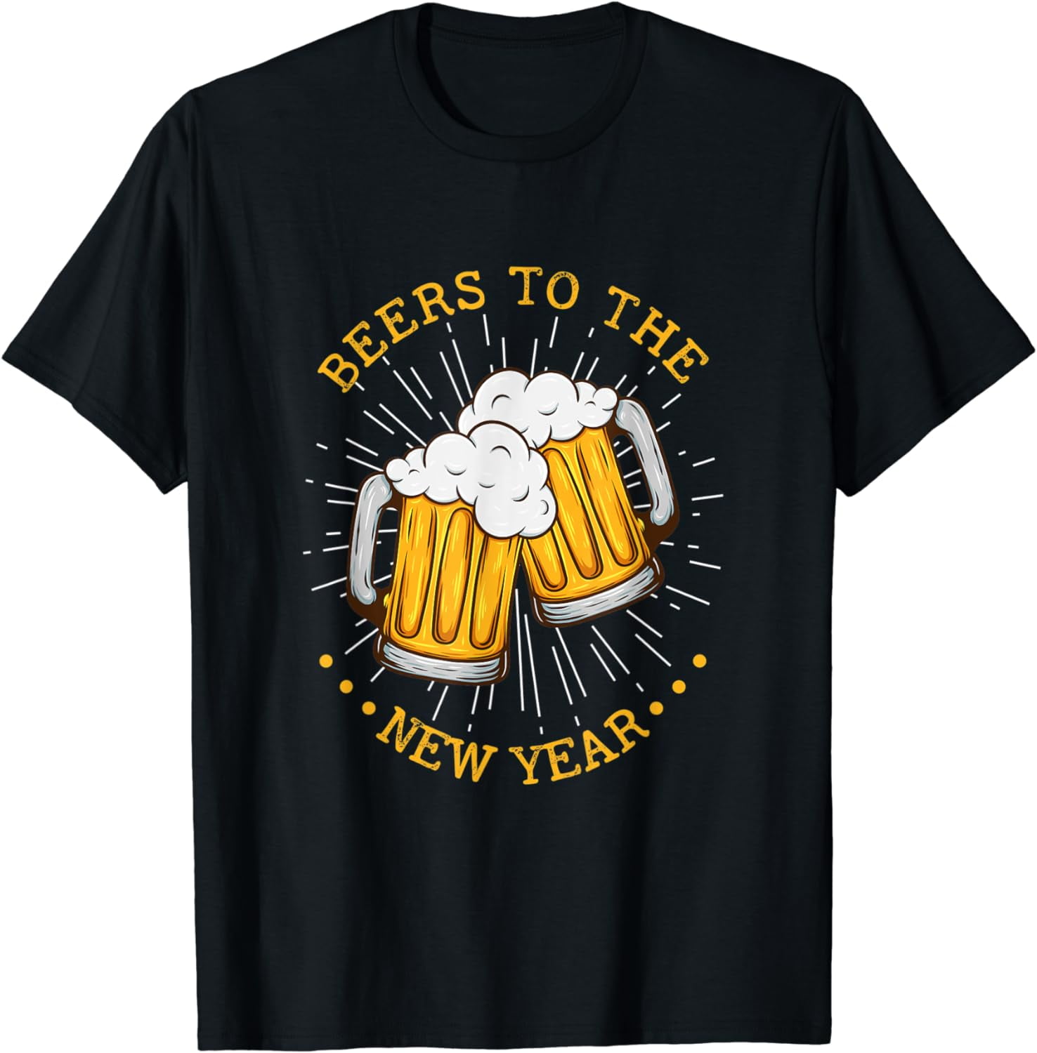 Beers To The New Year 2024 New Year's Day 2024 T-Shirt - Walmart.com