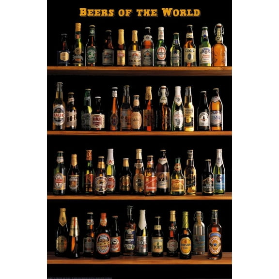 Beers of The World Poster - 24x36