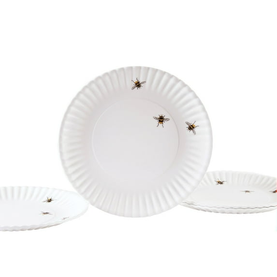 Bees 9" Melamine Plates, Set of 4