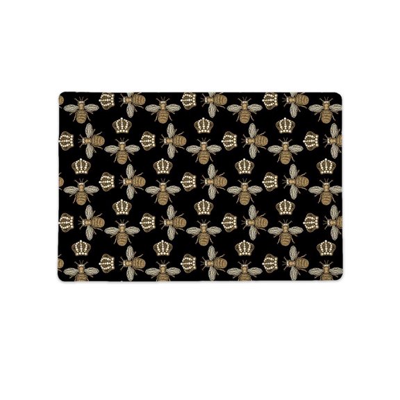 Bees And Crowns. Mat Rectangle  -Image by Shutterstock,