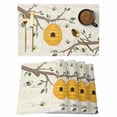 thumbnail image 1 of Bees Branches Placemats Set of 4, Farmhouse Spring Botanical Elegant Placemats for Dining Table, Place Mats for Kitchen Tabletop, Waterproof Wipeable Dining Table Mats Set, 1 of 9
