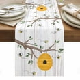 thumbnail image 1 of Bees Branches Table Runner - 60 Inch Long, Kitchen Dining Table Runner Dresser Scarves, Farmhouse Spring Botanical Wooden Farmhouse Decor for Coffee Tables Wedding Party Banquet, 1 of 8