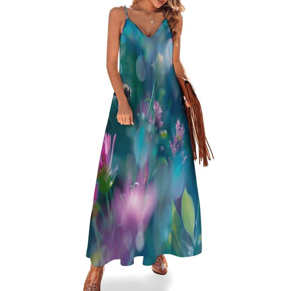 Bees Collect Honey Fine Art Sleeveless Dress Summer Dress Woman 2025