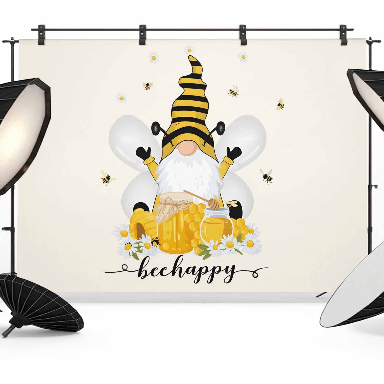 Bees Dwarf Photography Backdrop 12x8FT, Daisy Honey Farm Photo ...