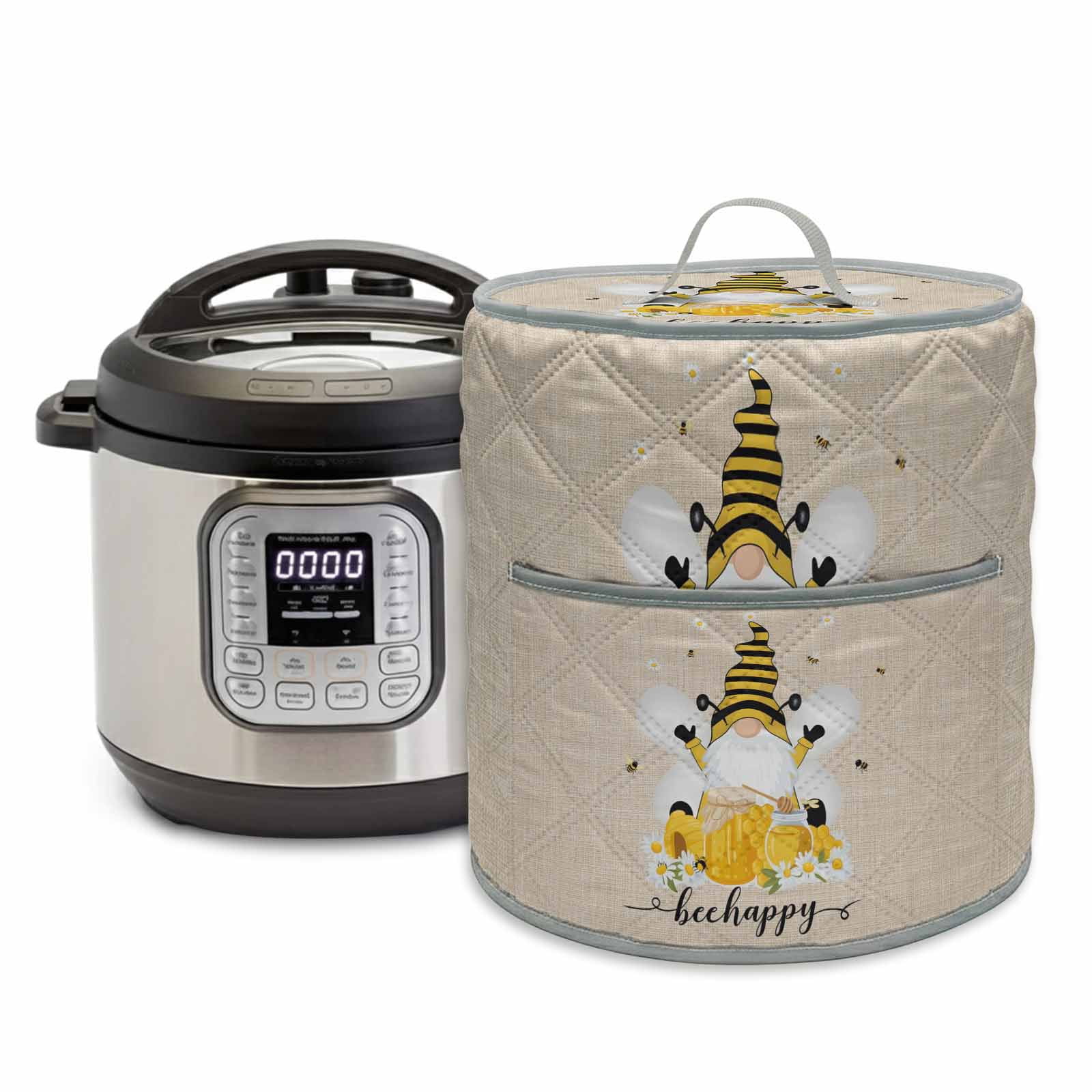 Bee Rice Cooker Bees Dwarf Rice Cooker Cover 8 Quart Daisy Honey Farm Vintage Pressure ...