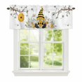thumbnail image 1 of Bees Dwarf Window Valance for Kitchen, Springs White Daisy Branch Flower Plant Rod Pocket Short Curtain for Small Windows, Light Filtering Decorative Valance, 60 x 18 Inch, 1 Panel, 1 of 9