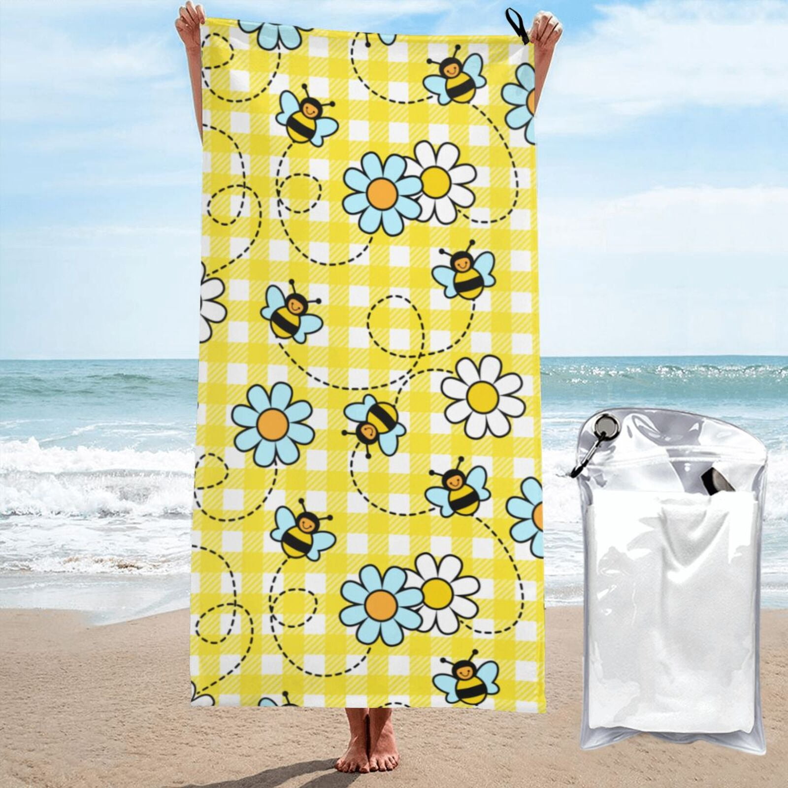 Quick Dry Porcelain Vines Beach Towel