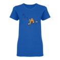 thumbnail image 1 of Bees Flying Shaped T-Shirt Women -Image by Shutterstock, Female XX-Large, 1 of 2