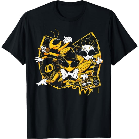 How To Draw Rapperw Bees Hip Hop Old School Rap Music Lover T-Shirt - Walmart.com