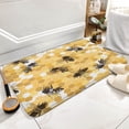 thumbnail image 1 of Bees and Honeycomb Bathroom Rug Mat, Extra Soft and Absorbent Microfiber Bath Rugs, Non-Slip Plush Bath Carpet, Bath Mats for Bathroom Floor, Tub and Shower 36x24 Inch, 1 of 5