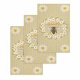 thumbnail image 1 of Bees Kitchen Dish Towels for Drying Dishes Set of 3, Daisy Flowers Spring Summer Honey Floral Leaf Plant Waffle Weave Microfiber Hand Tea Bathroom Towels Quick Dry & Absorbent Towel 15.7x23.6, 1 of 7