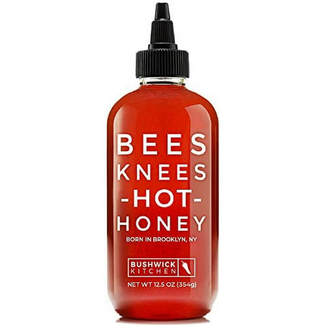 Bees Knees Hot Honey | 12.5 oz Easy Squeeze Bottle | Pure Wildflower Honey mixed with Oleoresin Habanero Peppers | Gluten Free, Paleo Friendly | Foodie Gifts, Hot Sauce Gifts, Unique Gifts