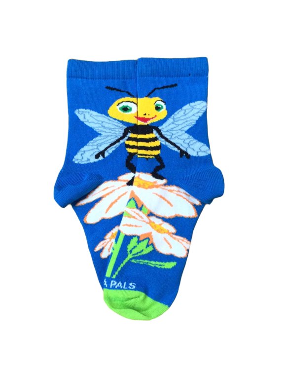 Bees Loving Flower Socks (Ages 3-7) Size: Medium (Age 5-7)