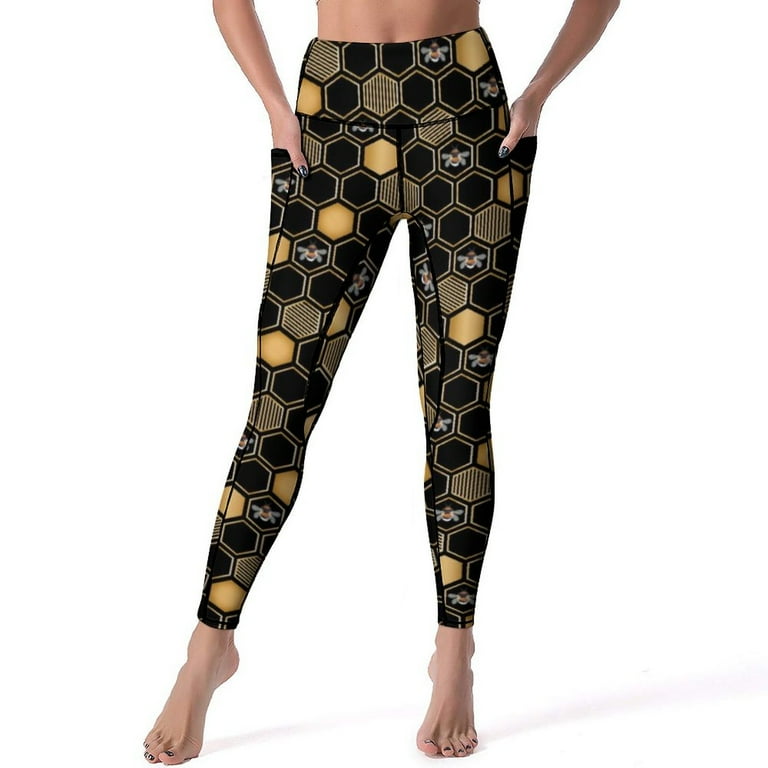 Geometric workout leggings sales
