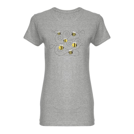 Bees Set Shaped T-Shirt Women -Image by Shutterstock, Female XX-Large