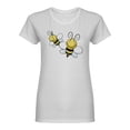 thumbnail image 1 of Bees Shaped T-Shirt Women -Image by Shutterstock, Female Small, 1 of 2