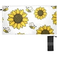 thumbnail image 1 of Bees and Sunflowers Beach Towel 31" x 71", Quick Dry Bath Towel Super Absorbent Lightweight Travel Towel for Beach Yoga Swim Sport Camping Holiday, 1 of 7