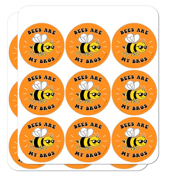 Bees are My Bros Funny Humor Planner Calendar Scrapbooking Crafting Stickers