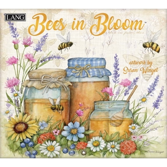 Bees in Bloom 2027 Wall Calendar, (Paperback)