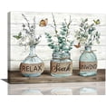 thumbnail image 1 of Beeshunter Rustic Cotton Relax Soak Unwind Sign 12" x 16" Framed Canvas Art Print, 1 of 6