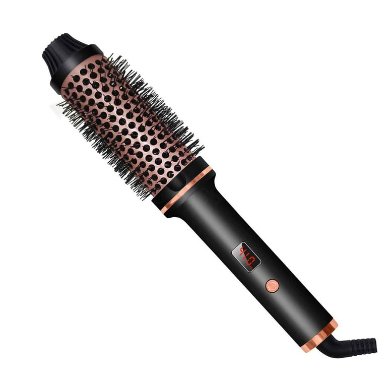Beessbest Heated Curling Comb 1.5 Thermal Brush Curling Iron Brush Hair Curling Brush Irons Ceramic Tourmaline Ionic Thermal Brush Heated Round Brush Create A Volumizing Hairstyle Walmart